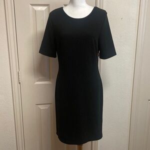 NWT Mario Serrani Italy Textured Knit Pullover Black Dress NWT Size M